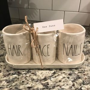 NEW Rae Dunn Hair Nails Face Holders